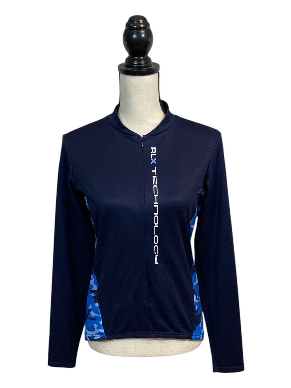 RLX Polo Sport Women’s Long Sleeve Jersey Navy Camo L